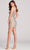 Ellie Wilde EW22029S - Pearl-Embellished Short Sheath Dress Holiday Dresses