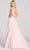 Ellie Wilde - EW22038 Plunging Sweetheart A-Line Dress with Slit Prom Dresses