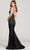 Ellie Wilde EW22065 - Bead-Showered Zippered Long Gown Evening Dresses