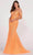 Ellie Wilde EW34007 - Off Shoulder Sequin Prom Dress Prom Dresses 00 / Orange