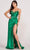 Ellie Wilde EW34008 - Embroidered Sweetheart Sheath Prom Gown Prom Dresses 00 / Green