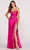 Ellie Wilde EW34008 - Embroidered Sweetheart Sheath Prom Gown Prom Dresses 00 / Magenta
