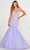 Ellie Wilde EW34011 - Glitter Plunging V Neckline Evening Dress Pageant Dresses 00 / Periwinkle