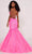 Ellie Wilde EW34011 - Glitter Plunging V Neckline Evening Dress Pageant Dresses