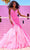 Ellie Wilde EW34011 - Glitter Plunging V Neckline Evening Dress Pageant Dresses