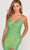 Ellie Wilde EW34021 - Plunging Neck Embellished Slit Gown Evening Dresses