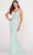 Ellie Wilde EW34037 - Sequined V-Neck Evening Gown Evening Dresses