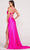 Ellie Wilde EW34038 - High Slit Strappy Back Sheath Gown Evening Dresses