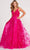 Ellie Wilde EW34051 - Embroidered Lace A-Line Prom Dress Prom Dresses 00 / Magenta