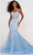 Ellie Wilde EW34054 - Embellished Mermaid Evening Gown Evening Dresses 00 / Lt.Blue