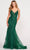 Ellie Wilde EW34067 - Embroidered Trumpet Prom Dress Prom Dresses 00 / Emerald
