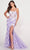 Ellie Wilde EW34068 - Embroidered Corset Bodice Prom Dress Evening Dresses 00 / Lilac