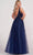 Ellie Wilde EW34103 - Lace Appliqued V-Neck Prom Gown Prom Dresses