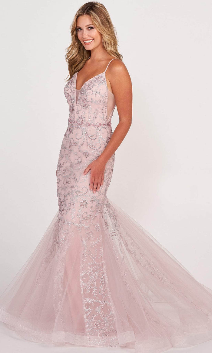 one sleeve long formal dress Kissed By Petals Floral Midi Dress in Rose Quartz – Impressions Online  Boutique main image 0