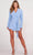Ellie Wilde EW34206 - Crepe V-Neck Formal Suit Formal Dress XS / Lt.Blue