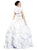 Embellished Ballgown with Puff Sleeve Bolero Dress