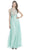 Embellished Illusion Bodice A-Line Prom Dress Dress XXS / Mint