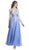 Embellished Illusion Bodice A-Line Prom Dress Dress XXS / Perry Blue