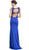 Embellished Illusion Jewel Prom Sheath Dress Dress