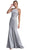 Embellished Jewel Sheath Prom Dress Prom Dresses XXS / Silver