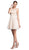 Embellished Sheer Bateau A-line Homecoming Dress Dress XXS / Champagne