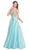 Embellished Sweetheart Neckline Ballgown Dress XXS / Light-Aqua