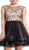 Embroidered Illusion Bateau Homecoming Dress Homecoming Dresses