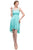 Eureka Fashion - 2037 Pearl Embellished High Low A-line Dress Bridesmaid Dresses XS / Mint