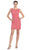 Eureka Fashion - 2052 Cap Sleeve Sequined Lace Short Dress Special Occasion Dress XS / Coral/Ivory
