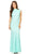 Eureka Fashion - 2061 Allover Lace High Neckline Mermaid Dress Special Occasion Dress XS / Mint/Ivory