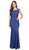 Eureka Fashion - 2072 Sleeveless Lace Sequins Mermaid Gown Special Occasion Dress XS / Royal