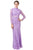 Eureka Fashion - 2095 Lace High Neck Trumpet Dress Evening Dresses XS / Lilac