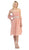 Eureka Fashion - 2450 Embellished Chiffon Knee Length A-line Dress Special Occasion Dress