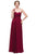 Eureka Fashion - 2611 Strapless Chiffon A-line Dress Bridesmaid Dresses XS / Burgundy
