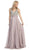 Eureka Fashion - 2727 Sleeveless Bejeweled V-neck Chiffon Dress Special Occasion Dress XS / Victorian Lilac