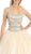 Eureka Fashion - 3005 Jeweled Semi-Sweetheart Ballgown With Bolero Special Occasion Dress