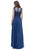 Eureka Fashion - 3611 Lace Illusion Neck Chiffon A-line Gown Bridesmaid Dresses
