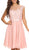 Eureka Fashion - 3633 Lace Appliqued Cap Sleeve Chiffon Dress Special Occasion Dress