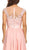 Eureka Fashion - 3633 Lace Appliqued Cap Sleeve Chiffon Dress Special Occasion Dress