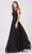 Eureka Fashion - 3711 Sleeveless Lace Scoop Chiffon A-line Dress Bridesmaid Dresses XS / Black