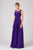 Eureka Fashion - 3711 Sleeveless Lace Scoop Chiffon A-line Dress Bridesmaid Dresses XS / Purple