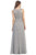 Eureka Fashion - 5023 Lace Jewel Neck Chiffon A-line Dress Bridesmaid Dresses