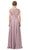 Eureka Fashion - 5909 Short Sleeve Lace Bodice Scalloped Peplum Dress Special Occasion Dress