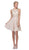 Eureka Fashion - 6025 Lace Halter Chiffon A-line Dress Special Occasion Dress XS / Champagne