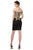 Eureka Fashion - 6032 Gold Embellished Off-Shoulder Fitted Dress Homecoming Dresses