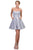Eureka Fashion - 6622 Strapless A-Line Cocktail Dress Homecoming Dresses XS / Silver