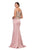 Eureka Fashion - 7012 Appliqued Bodice Off Shoulder Long Gown Special Occasion Dress