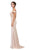 Eureka Fashion - 7100 Off Shoulder Lace Appliqued Jersey Mermaid Gown Bridesmaid Dresses