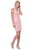 Eureka Fashion - 7200 Off-Shoulder Sheath Cocktail Dress Party Dresses XS / Blush