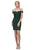 Eureka Fashion - 7200 Off-Shoulder Sheath Cocktail Dress Party Dresses XS / Hunter Green